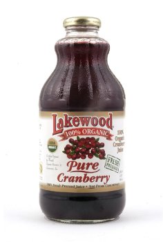 Organic Pure Cranberry Juice - 6 Pack of 32oz. Bottles