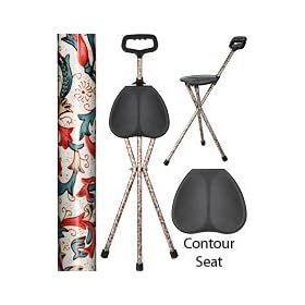 Casual Creme Aluminum Seat Cane