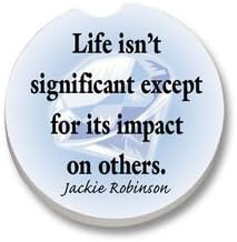 Jackie Robinson Quotable Gem Car Coaster