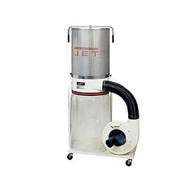 JET 708626RCK DC-1100 1-1/2 Horsepower 1,100 CFM Canister Dust Collector with Remote, 115/230-Volt 1 Phase