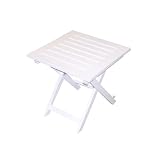 Folding Side Table - White