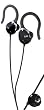 iLuv i203 Ultra-Compact Earphones with Secure Clips and Volume Control (Black)