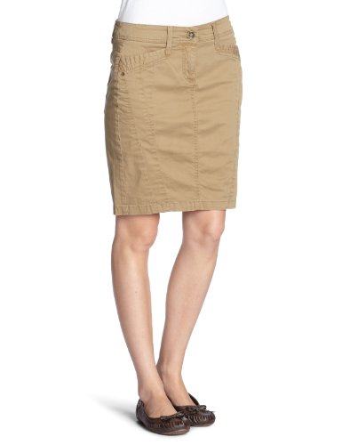 TOM TAILOR Damen Rock/ Mini 55115530070/casual biker skirt, Gr. 36, Braun (8211) Preisvergleich