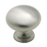 Amerock Solid Brass 1 1/4' Hollow Cabinet Knob Satin Chrome
