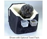 Snoozer Lookout I Pet Booster Car Seat : Color BLACK QUILLT : Optional Travel Pack NO TRAVEL PACK : Size MEDIUM