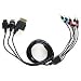HD Quality Audio Video Game Console to Television Connector Cable for Nintendo Wii, Xbox 360, Playstation 2 & Playstation 3