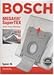 Bosch BBZ51AFG1U Dust Bags for the BSA Canister Vacuums Series (5 Bags Plus 1 Microfilter)