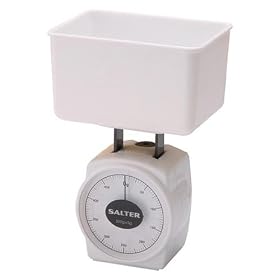 Salter 021 Diet Kitchen Scale with Storage Container (White)