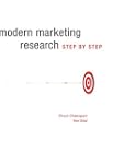 Modern Marketing Research: Step by Step