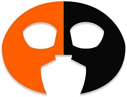 GameFace Sportface - Split Color Face - Orange/Black