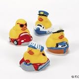 One Dozen (12) Transportation Rubber Ducks