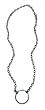 La LOOP&reg; LOOOP Designer Eyeglass Necklace - Oval Link Chain with Antique Silver - Never Lose Your Glasses Again