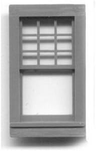1/4" Scale Architectural Component Double hung Queen Anne window, set of 4