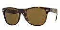 Ray Ban RB4105 Folding Wayfarer 710/57 Sunglasses Light Havana Frame With Crystal Brown Polarized Lens Size 50-22-135