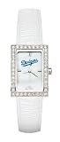 Los Angeles Dodgers Ladies Allure Watch White Leather Strap