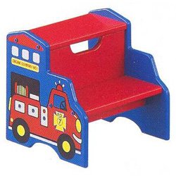 Childrens Toyshop  Toys : Gift Mark Fire Engine Storage Step Stool