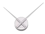 Kitchen & Housewares : Present Time Karlsson wall clock Little big time mini silver diameter 38cm