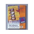 Clear Self Adhesive Laminating Sheets, 3 mil., 9 x 12, 10 Sheets per Pack (AVELS10P)