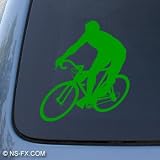 CYCLING - Bicycle Sport - Car, Truck, Notebook, Vinyl Decal Sticker #1208 | Vinyl Color: Green