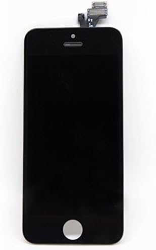 iPhone 5 Screen Replacement - Black - LCD Display With Repair Tool Kits - Full Set with Easy Workflow - Touch Panel with Opening Tools Part - All Networks - High-End Repair Kit for Model A1428  A1429 with Screen Protector