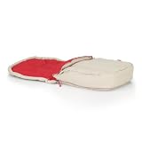 Produkt-Bild: Herlag H9523-110 - Fu&szlig;sack f&uuml;r City Buggy de Luxe, beige/rot