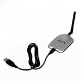 Alfa AWUS036H Upgraded to 1000mW 1W 802.11b/g High Gain USB Wireless Long-Rang WiFi network Adapter with 5dBi Antenna - for Wardriving & Range Extension