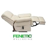 Restwell Sven Leather electric recliner chair in Creamby Drive