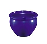 Emsa 500250 Blumenk&uuml;bel 26 cm &oslash; blau metallic SIENA NOBILE