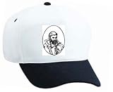 White Cap with man, black and white, France, cultural, Europe, king, beard, mustache, traditional dress