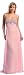#2148 Pink Sequin Beads Strapless Gown Evening Dress