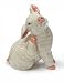 PIG PINK Piglet SCRATCHES his EAR New MINIATURE Figurine Porcelain NORTHERN ROSE R292C