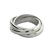 Eve's Addiction Sterling Silver Trinity Ring