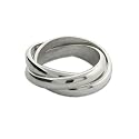 Sterling Silver Triple Roll Russian Wedding Ring