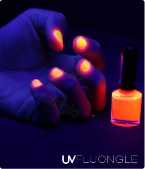 Vernis UV ultra violet fluorescents - 5 ML - ORANGE Vernis UV ultra violet fluorescents - 5 ML - ORANGE