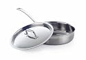 Le Creuset 3-Ply Stainless-Steel 3-Quart Saute Pan