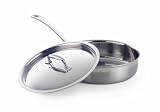 Review Le Creuset SS5100-24 / Le Creuset 3-Ply Stainless-Steel 3-Quart Saute Pan