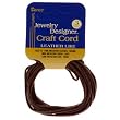 1mm Imitation Leather Cord, Brown, 3 Yds/Pkg