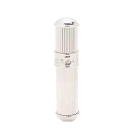 Debbie J Palmer Silver and Swarovski Crystal Perfume Atomizer with Funnel and Pouch (Boxed)