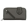 Women's Zelma Black PVC Deluxe Zip Around Clutch: Black Clutch