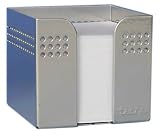 Produkt-Bild: Wedo 068754 Zettelbox Novum aus Metall, 10,7 x 10,7 cm, silber gef&uuml;llt mit 700 Blatt wei&szlig;em Papier