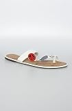 Naughty Monkey The Peace, Love & Happiness Sandal in White,Shoes for Women