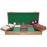 500 11.5 Gram SUITED Chips OAK CASE - Casino Supplies > Poker Chips > Home Use > 11.5g Suited