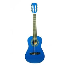 Barcelona 30" 1/2 Size Nylon String Classical Guitar- Metallic Blue