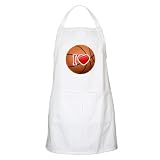Apron White I Love Basketball