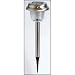 gro�e Solar Garten Lampe aus Edelstahl, Wegelampe, Wegeleuchte, Camping, ohne Batterien, mit Akku,