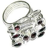 Mens Sterling Silver Jewelry Ring with Gemstone Handmade India Style (rng224)