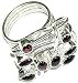 Mens Sterling Silver Jewelry Ring with Gemstone Handmade India Style (rng224)