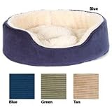 Corduroy Oval Bed - TAN - X-LARGE