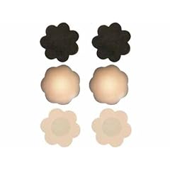Moyou Silicone Gel Nipple Cover(1 pair)+ Self Adhesive Black and Nude Fashion Hypo-Allergenic Nipple Covers/Stickers- 2 pairs- 1 Black and 1 Nude!!! Waterproof disposable Nipple covers For use with or without your bra, under T-shirts, bikinis, sweaters and outwear. For the smoothest and most discreet look