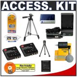 2 CTA Replacement Casio NP-40 Batteries and Mini Battery Charger for the Exilim EX-Z1200, EX-Z1050, EX-Z1080 Digital Cameras + Accessory Kit